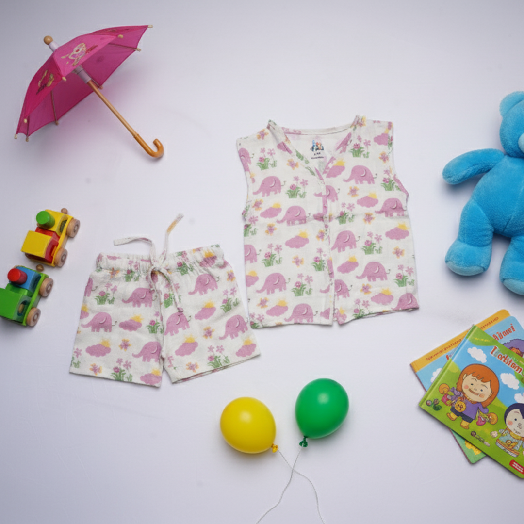 Muslin Pink Elephant