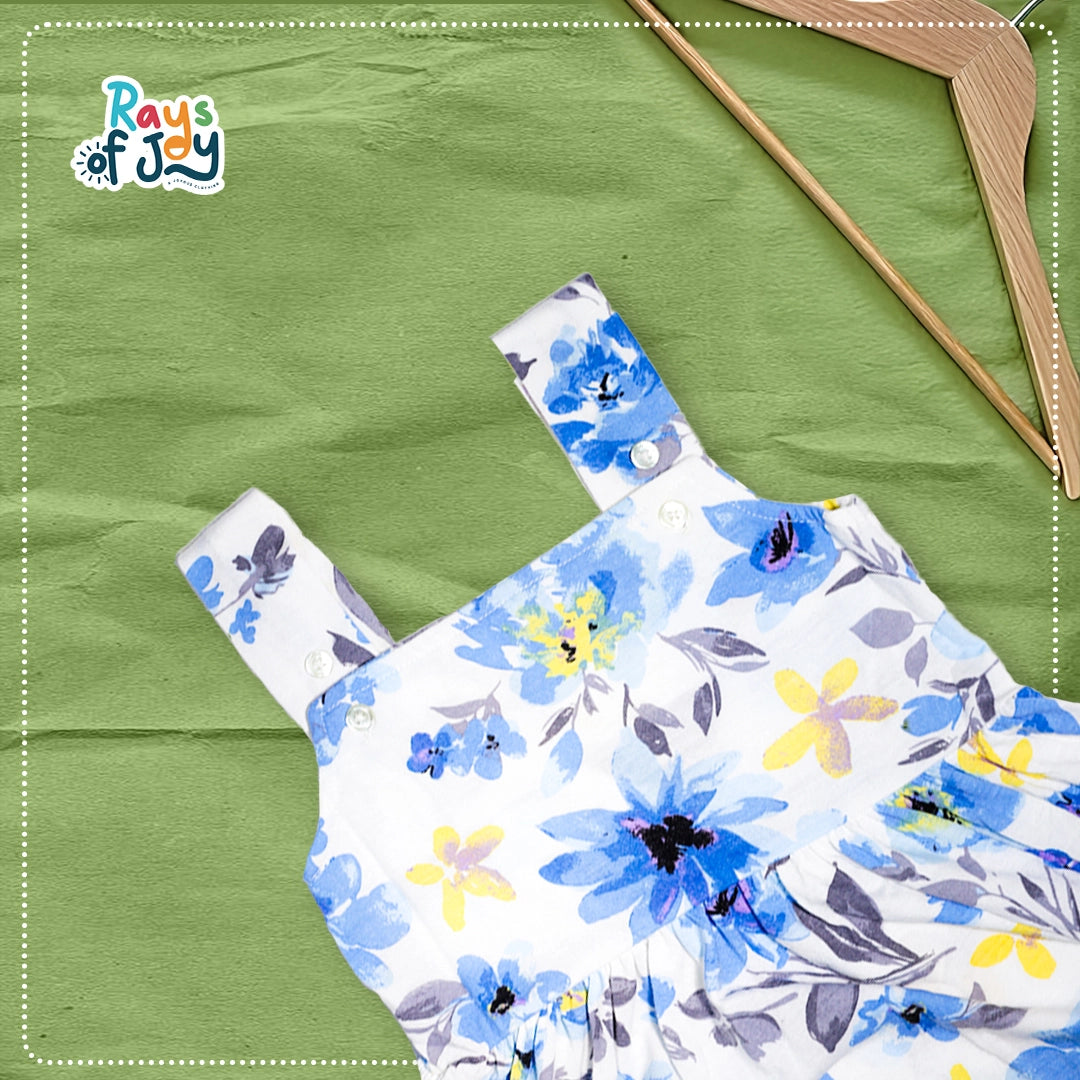 Floral Sunshine - White Breezy Dress