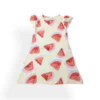 Watermelon Print Elegant Dress