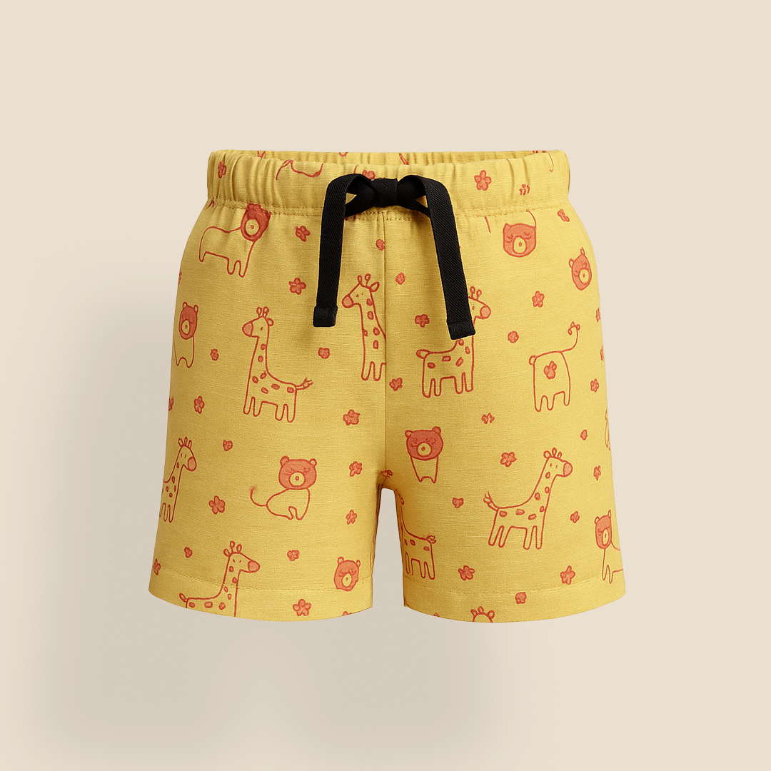 Muslin Yellow Doodle