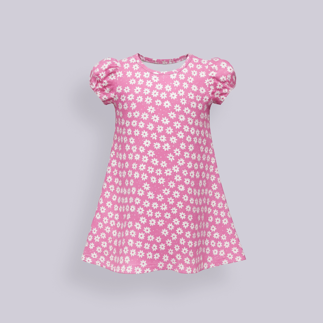 Floral - Pink Elegant Frock