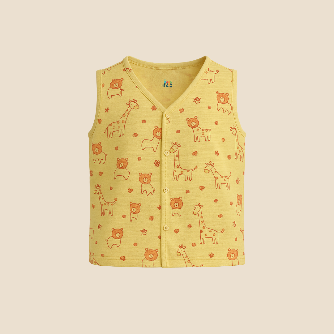 Muslin Yellow Doodle