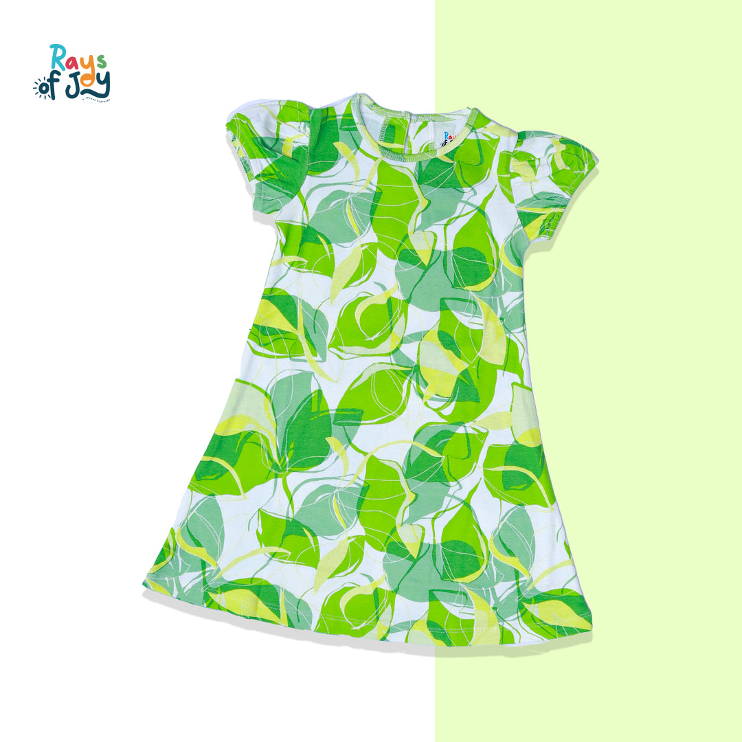 Lushy Leafy Layers - Green Elegant Dress