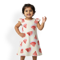 Watermelon Print Elegant Dress