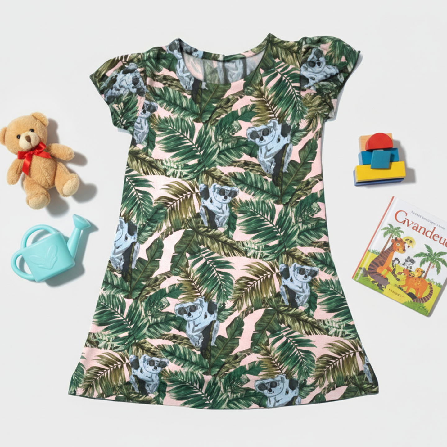 Koala & Tropical Elegant Dress