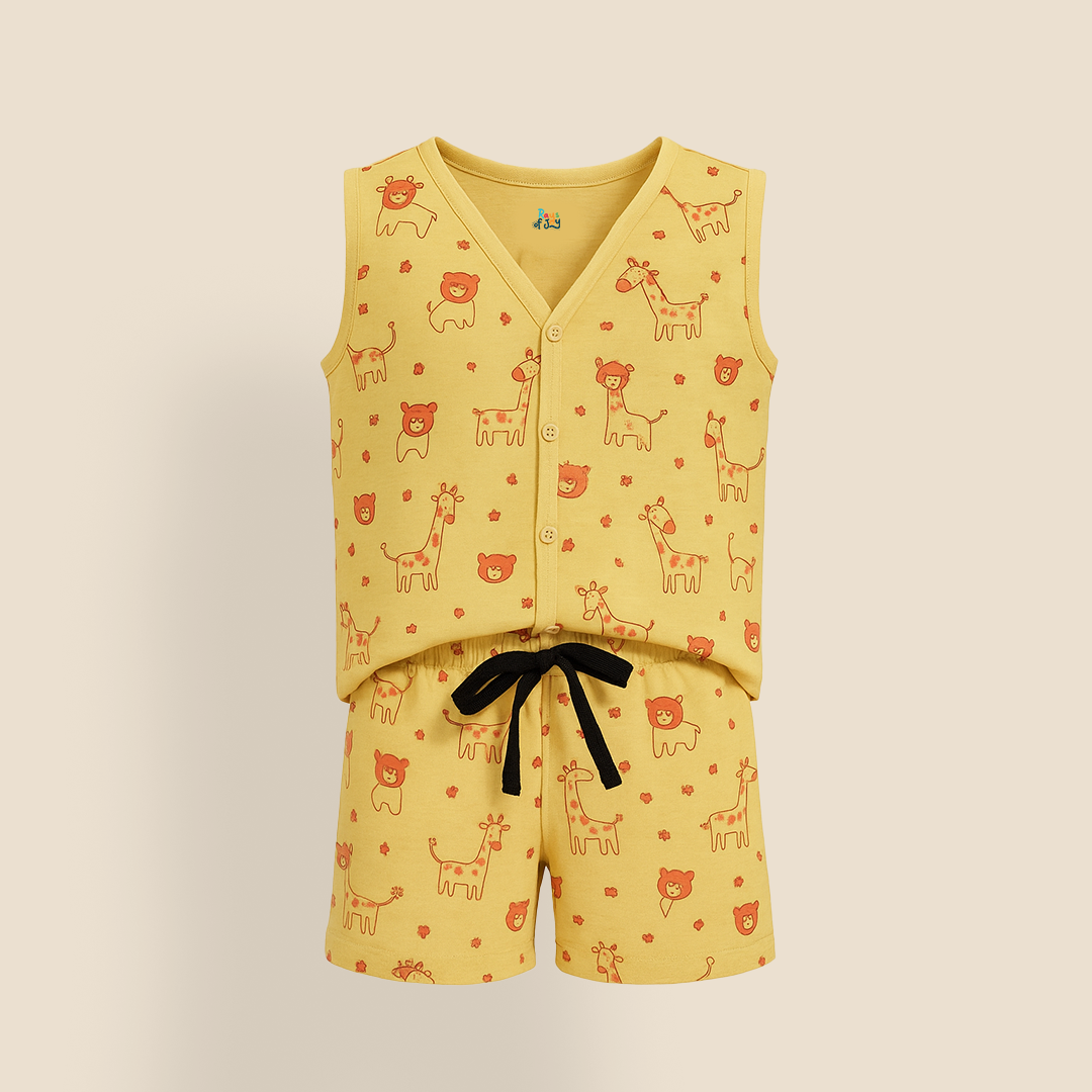 Muslin Yellow Doodle