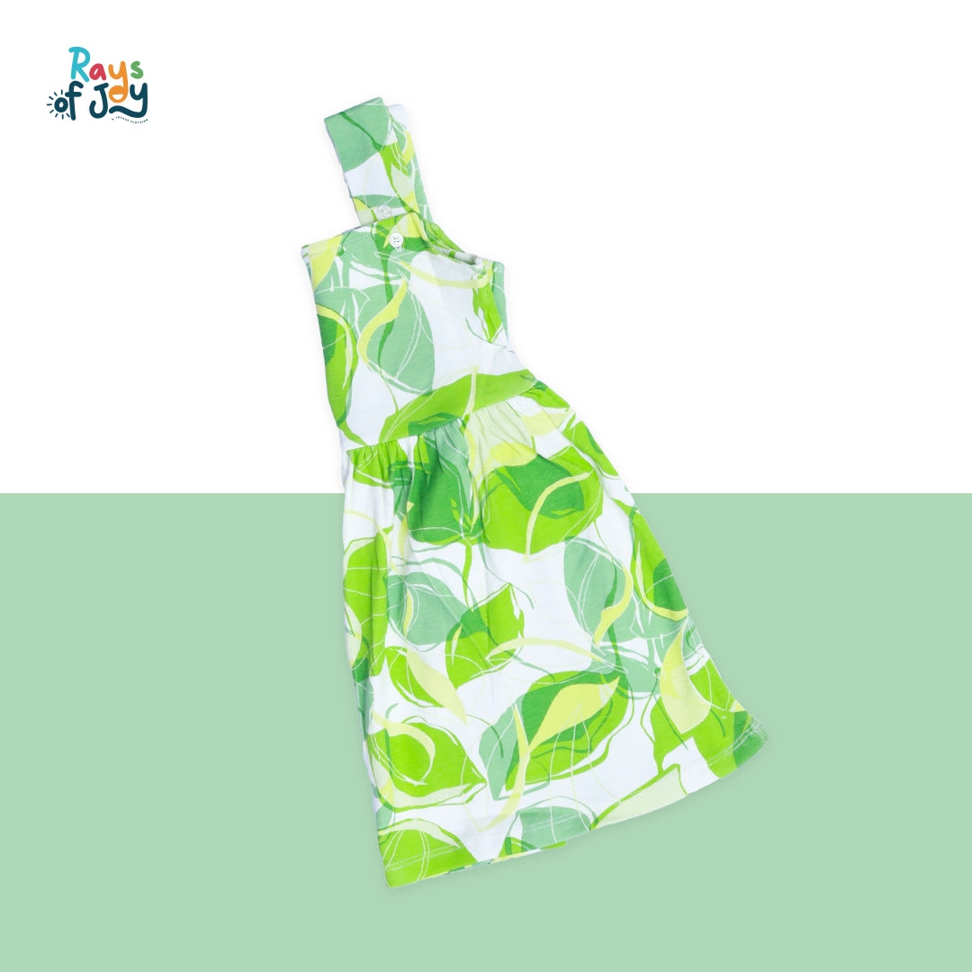 Lush Leafy Layers - Green Breezy Dress