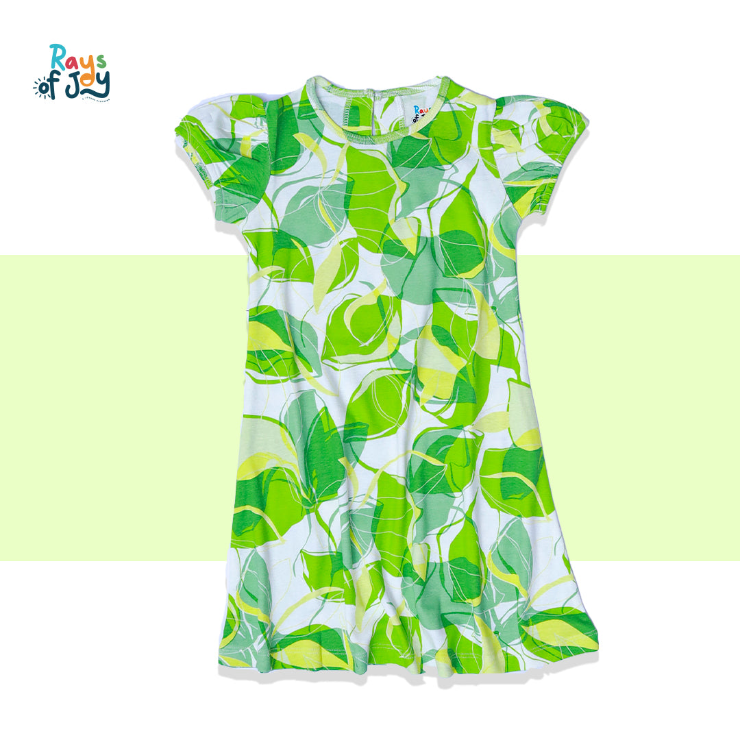 Lushy Leafy Layers - Green Elegant Dress