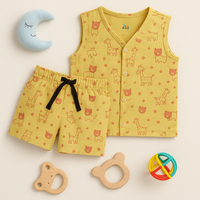 Muslin Yellow Doodle