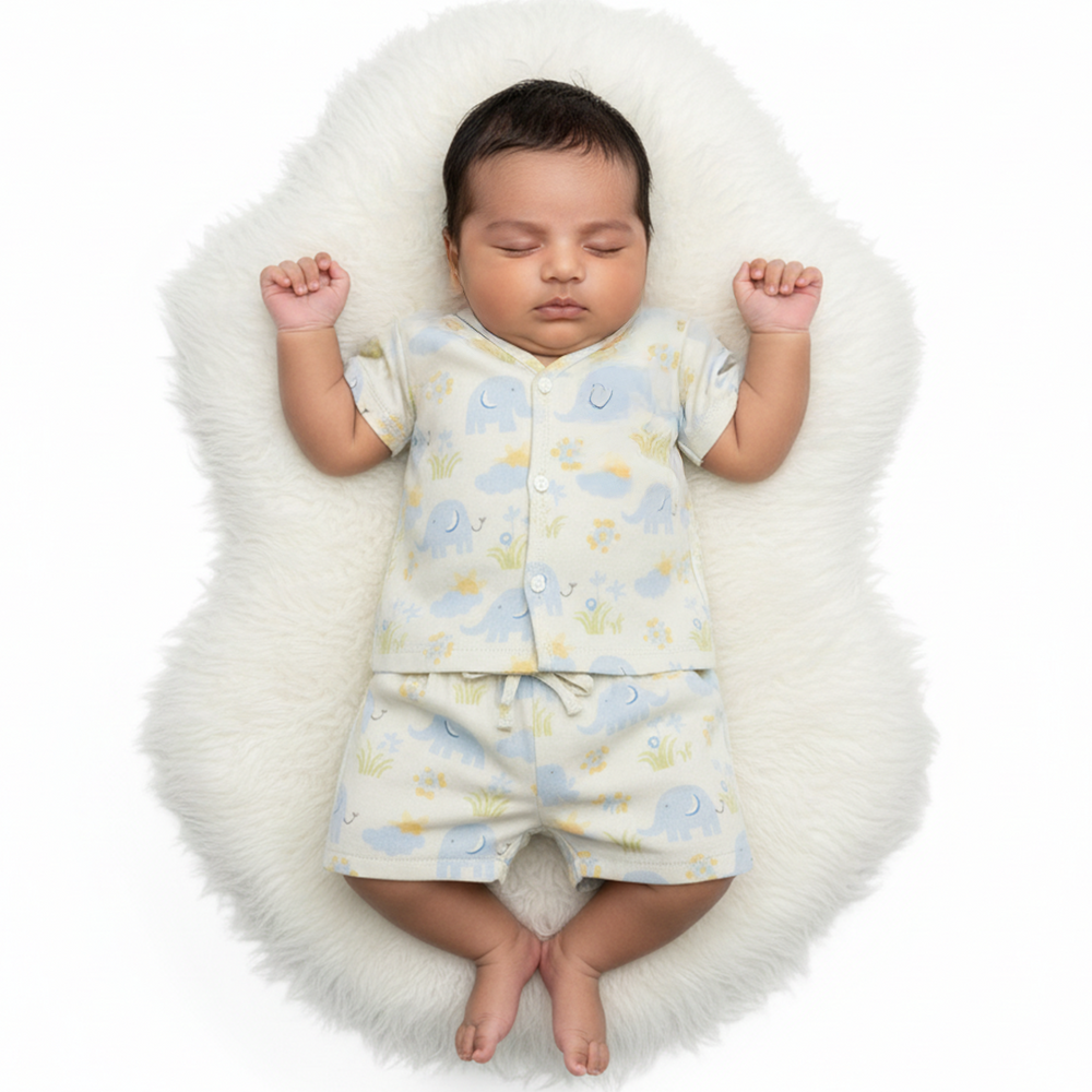 Muslin Blue Elephant