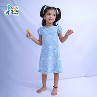 Blooming Beauty - Pastel Blue Elegant Dress