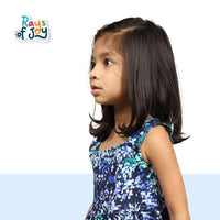 Floral Dreamscape - Navy Breezy Dress