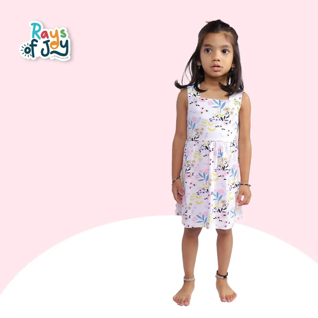 Garden Fairy - White Breezy Dress