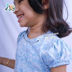 Blooming Beauty - Pastel Blue Elegant Dress
