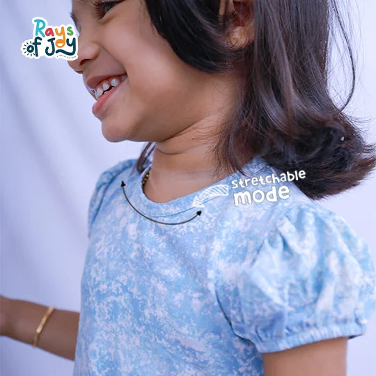 Blooming Beauty - Pastel Blue Elegant Dress