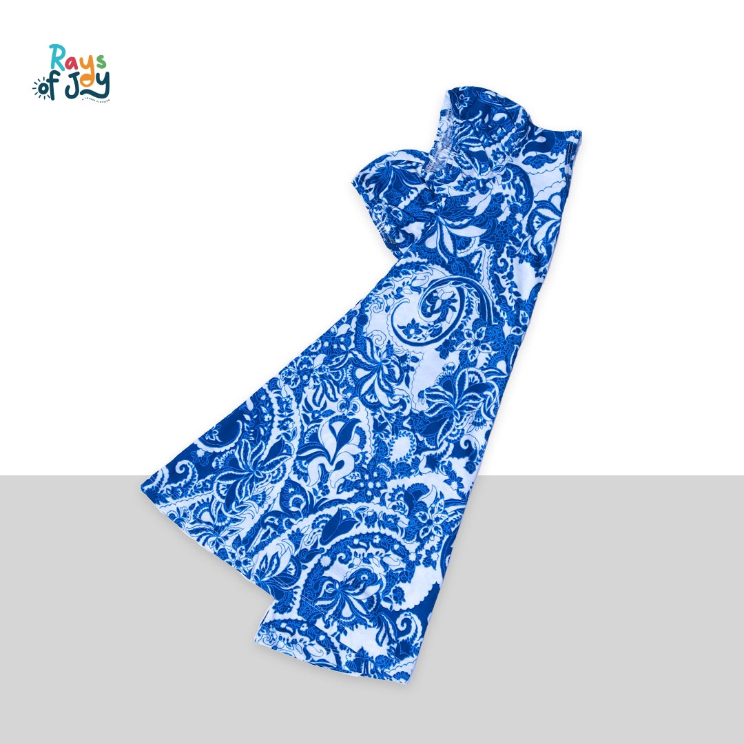 Azure Garden Charm- Blue Elegant Dress