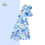Floral Sunshine - White Elegant Dress
