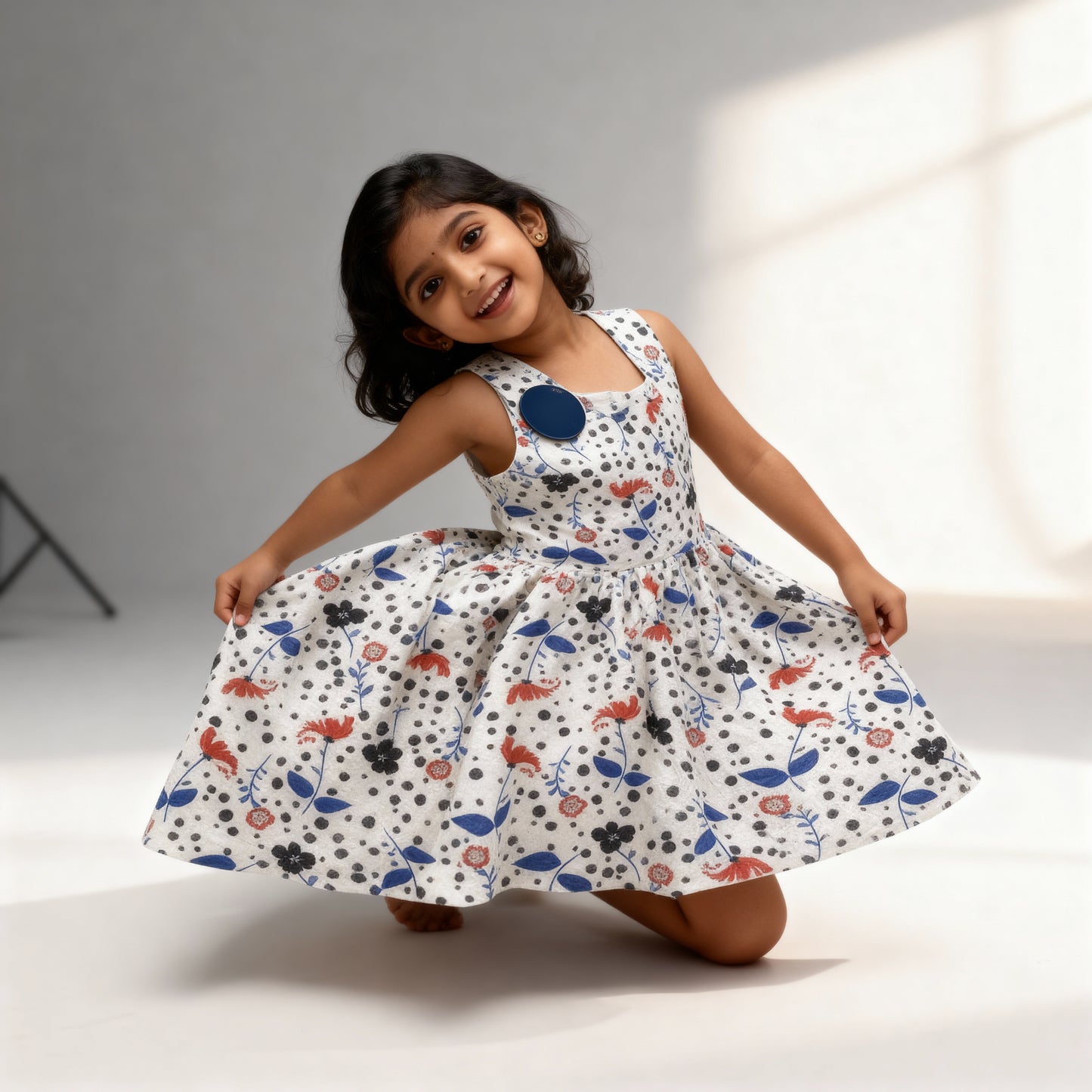 Floral - Polka Dot Breezy Dress