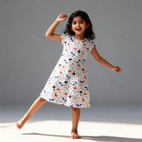 Floral - Polka Dot Elegant Dress