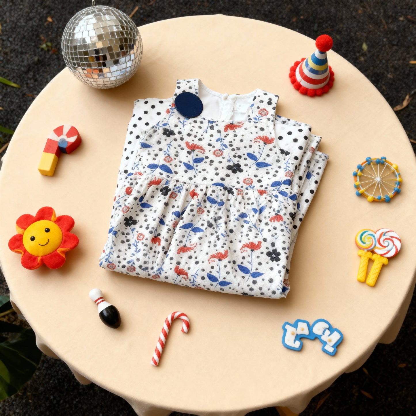 Floral - Polka Dot Breezy Dress