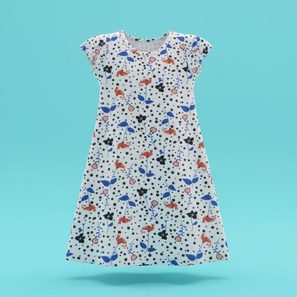 Floral - Polka Dot Elegant Dress