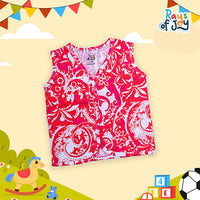 Cotton/Modal Chrysanthemum Red