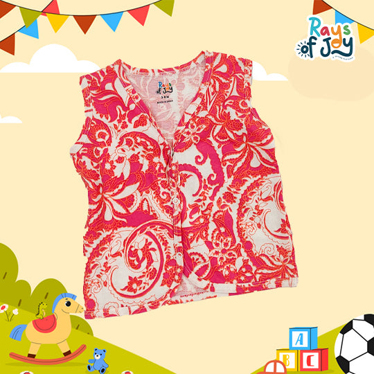 Cotton/Modal Chrysanthemum Red